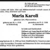 Loew Maria 1918-1998 Todesanzeige